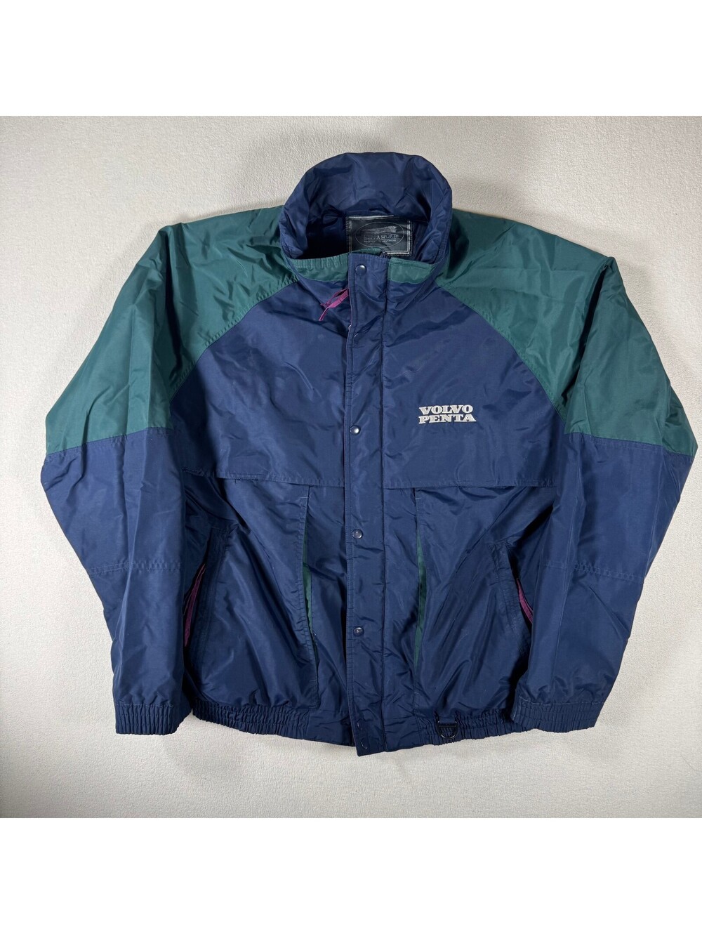 Vintage 90s Volvo Penta Zip Up Windbreaker Jacket